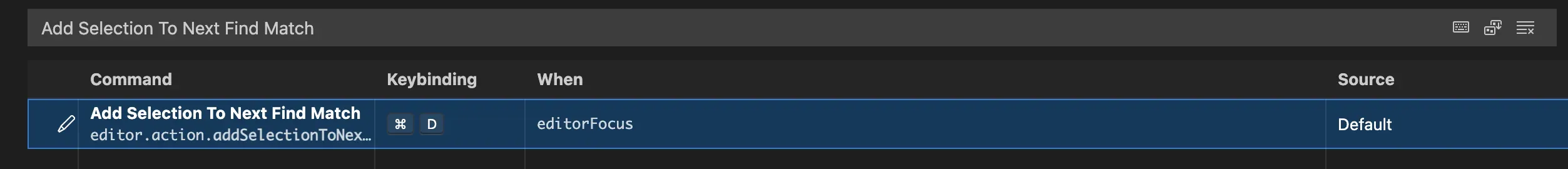 select-multi-line keyboard short cut