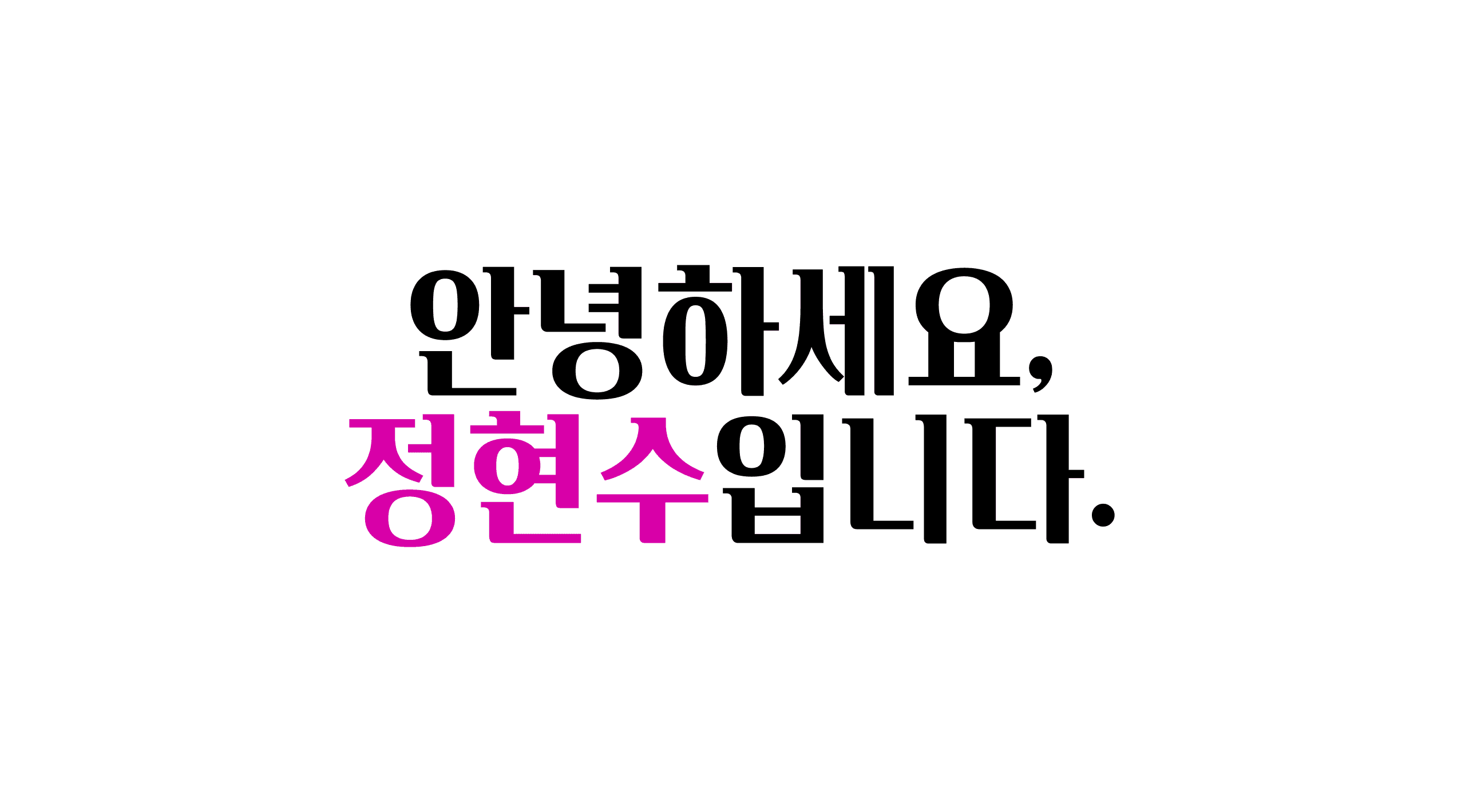정현수 포트폴리오