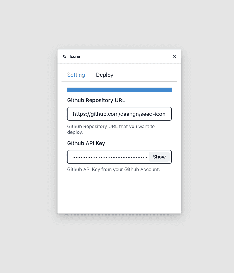 Setting Tab UI